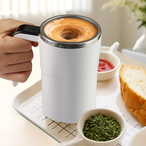 380ML Mini Electric Coffee Self Mixing Mug IP67 Waterproof Food Safe Coffee Mug USB Rechargeable Automatic Magnetic Cup For Tea
